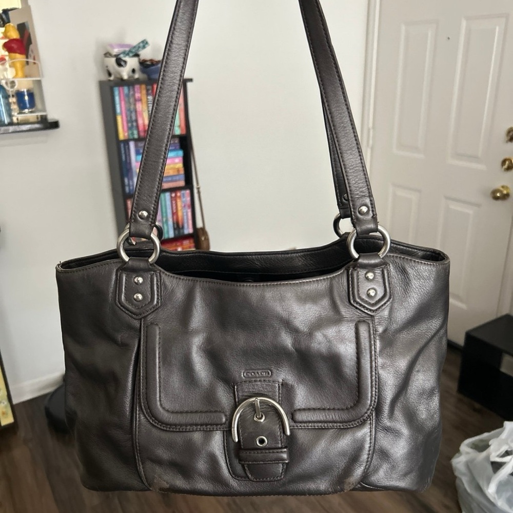 Coach Brown Leather Tote Bag